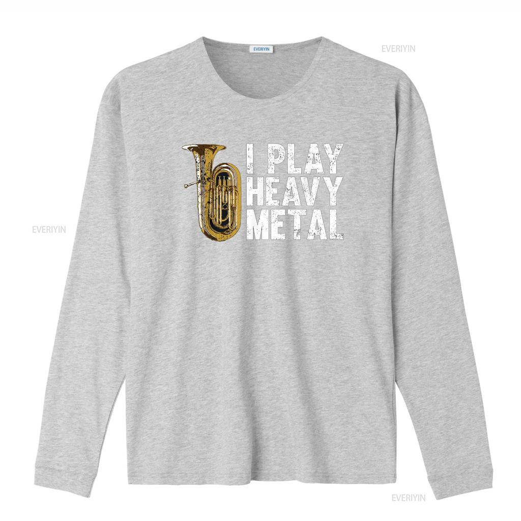 T-shirt Tuba Drôle Je Joue du Heavy Metal vintage Lavé homme Haut Élégant Pour le Quotidien Unisexe Respirant Légèrement mode
