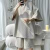 2026 Men's Summer Casual Sports Set: Trendy Short Sleeve T-shirt & Loose Five-point Shorts - Hong Kong Style Two-piece