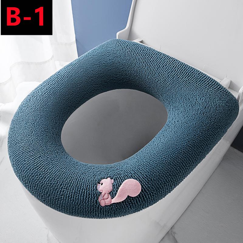 Newest Thicken Toilet Seat Cover Mat Winter Warm Soft Washable Mat Seat Case Toilet Lid Pad Bidet Cover Bathroom Accessories