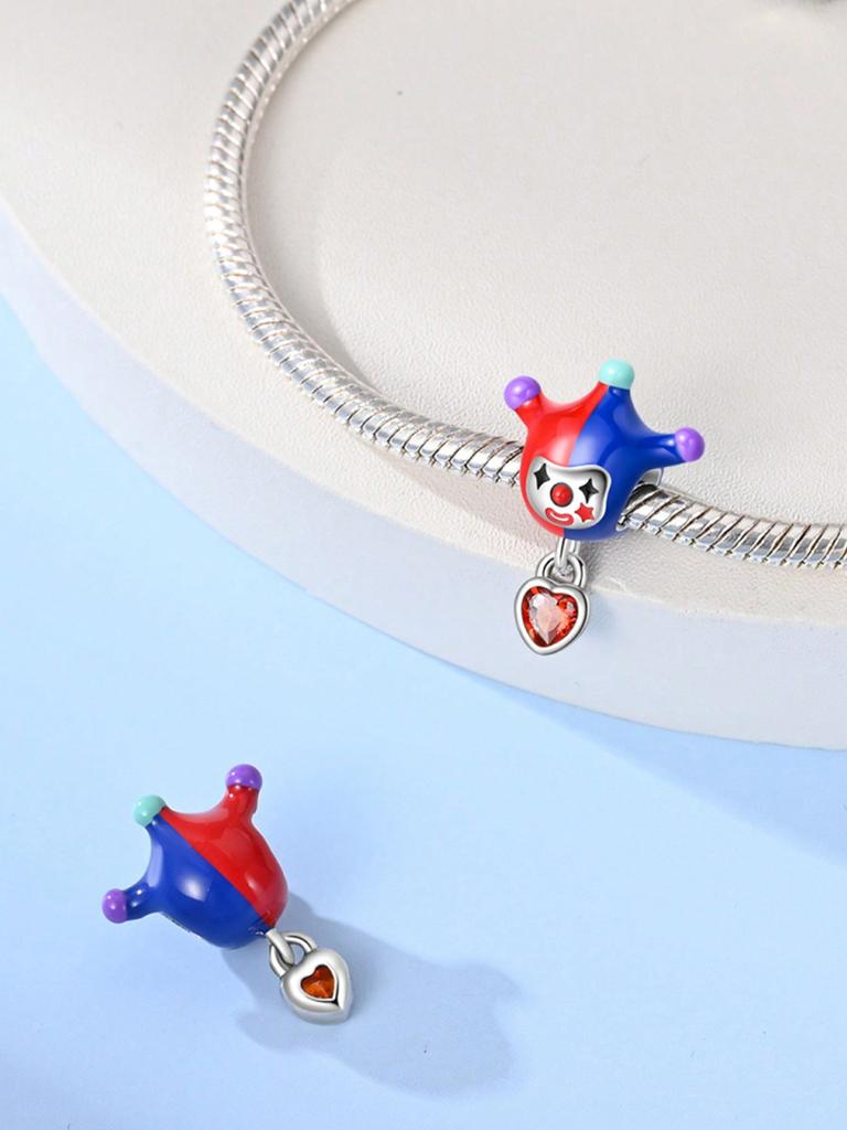 Charms Plata Copper Colors Clown Circus Beads Charm Pendant For Original Bracelet For Women Diy Jewelry Love Gift