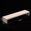 Rectangle Wood Jewelry Display Risers, Wood Shelf Showcase Fixtures Detachable Display Stand For Crafts