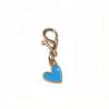 10Pcs Enamel Heart Charm Lobster Clasp Pendant Colorful Alloy Love Heart Dangle Charms For Diy Jewelry Making Keychain Bag Decor