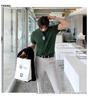 Men's Retro Loose-Fit Ice Silk Knit T-shirt - Short-Sleeve, Round Neck, Korean Style