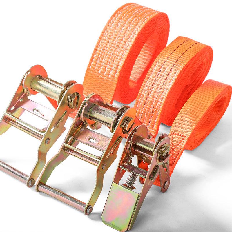 5cm Genuine Polyester Ratchet Cargo Lashing Strap - Durable Non-Extendable Tie-Down Webbing