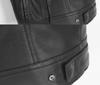 Gilet in Pelle Teschio Taglie Forti da Uomo