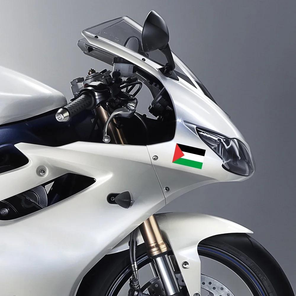 3 Pezzi Adesivi per Auto Bandiera Palestinese Auto Moto Decorazione Fai da Te Adesivo in PVC Impermeabile Decalcomanie Stilizzate Accessori Esterni per Auto