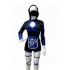 Sexy Women Killer Cosplay Costume Black Blue Samurai Warrior Outfit for Halloween Carnival Party