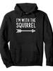 I'm with The Squirrel Funny Matching Halloween Costume Pullover Hoodie Hoodie Outdoor Hoodies Pullovers And SweatshirtsGraphic Hoo