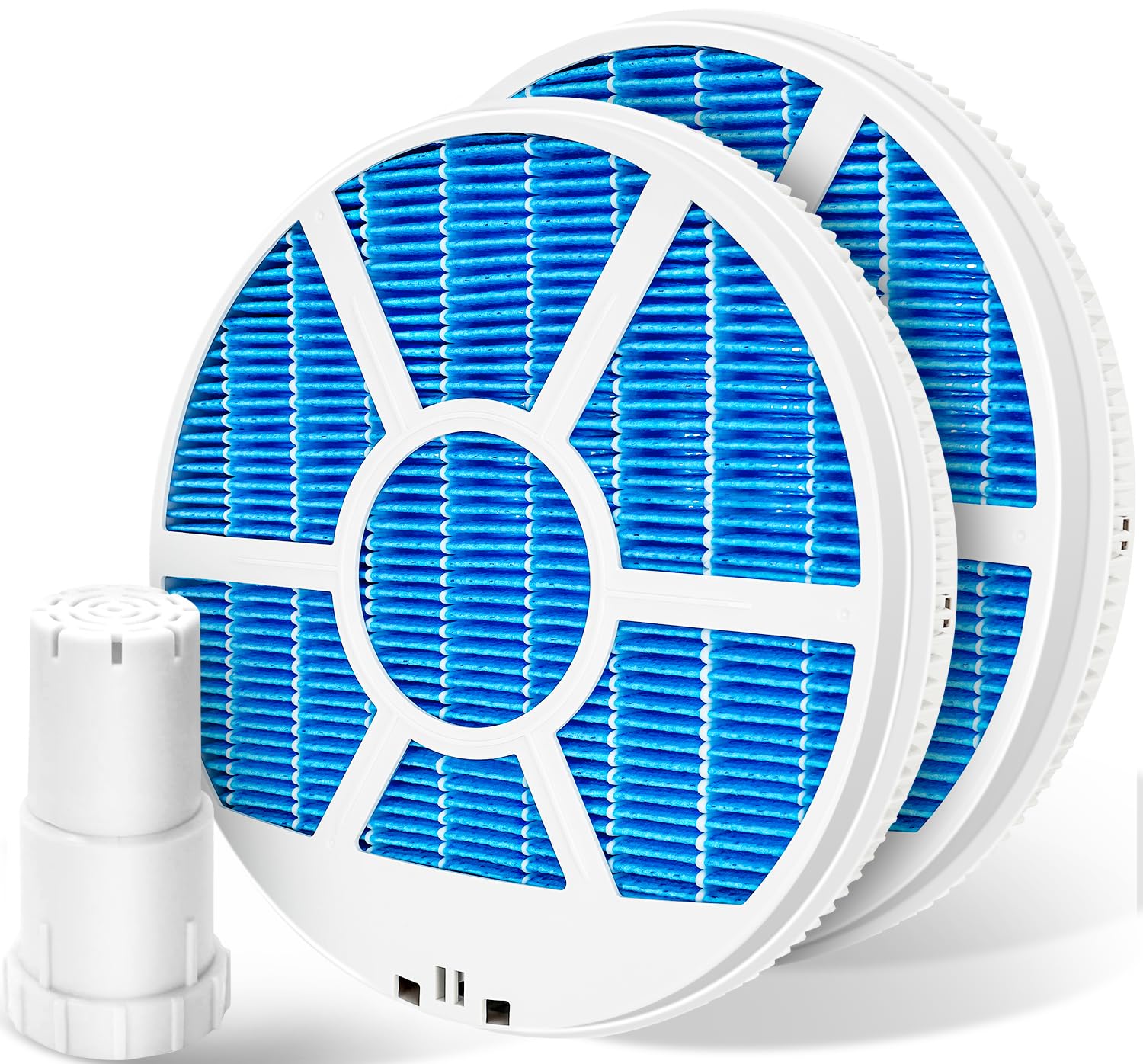 

Humidifying Filter Replacement Filter Ion Cartridge Silver Ion Antibacterial Vaporizing Filter with Frame Compatible with Sharp Humidifying Air синій