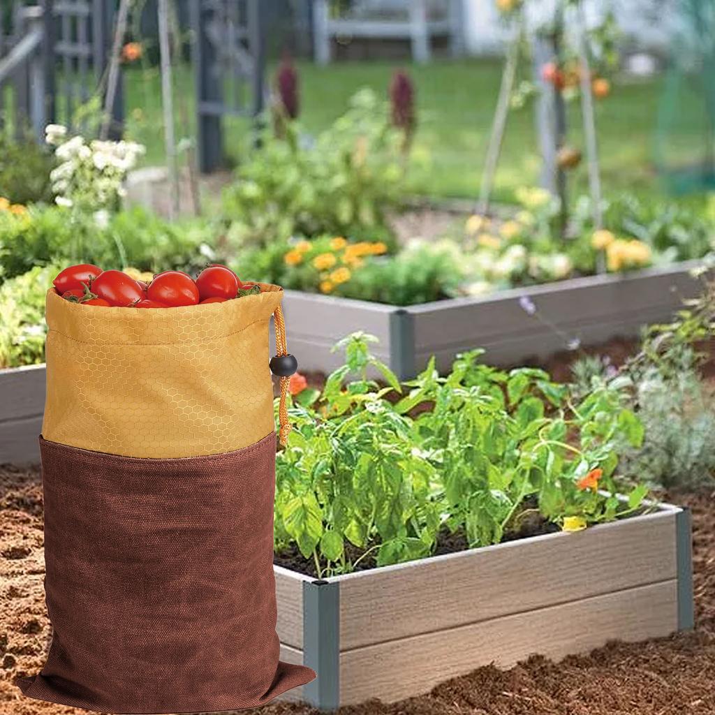 Orchard Picking Bag   Leather Waist Hanging Fruit   Bag Portable Abrasion Resistant Outdoor Gathering Bag