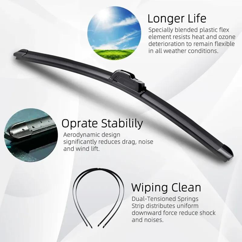 Front Rear Windscreen Wiper Blades 19 18 10 For MINI Mini One Cooper S D Hatch F55 F56 2013-