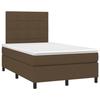 3141764 vidaXL Divan Bed with Mattress Dark Brown 120x200 Cm