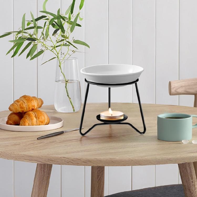 Stylish Essential Oil Burners Melt Warmer Tealight Candle Holder Metal Rack for Living Space and Bedroom Desk Ornament