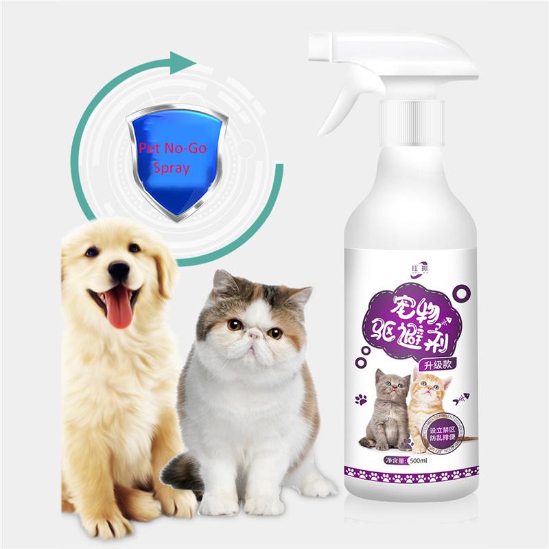 500ml Haustier No-Go Spray Innen-/Außentrainingshilfe, um Hunde & Katzen am Pinkeln, Kauen & Kratzen zu hindern Anti-Haustier-Spray