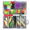 28/88/106Pcs Realistic Simulation Fish Lures Set Fast Sinking with Storage Box Hard Tail Fishing Lure Colorful Bait