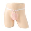 Sissy Lingerie Men'S Lace Penis Pouch Mini Panties Belt Hollow Safety Buckle T-Back Thong See Through Fetis Erotic Underwear