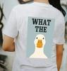What The DUCK Adult Unisex T-Shirt - Adorable Trendy Illustration Art Funny Joke