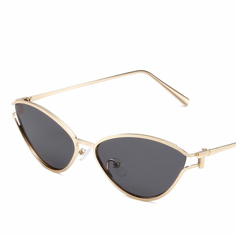 

2025 New Cat Eye Sunglasses Hip Hop Sun Glasses Women Men Brand Designer Metal Frame Ins Eyewear Shades Oculos De Sol UV400 Other