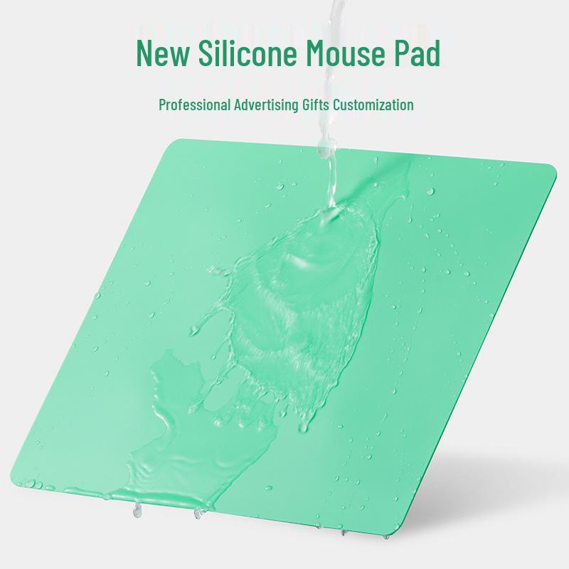 Gesong Non-slip Liquid Silicone Mouse Pad - Dirt-resistant, Small Creative Desk Pad for Office & Gaming Keyboard