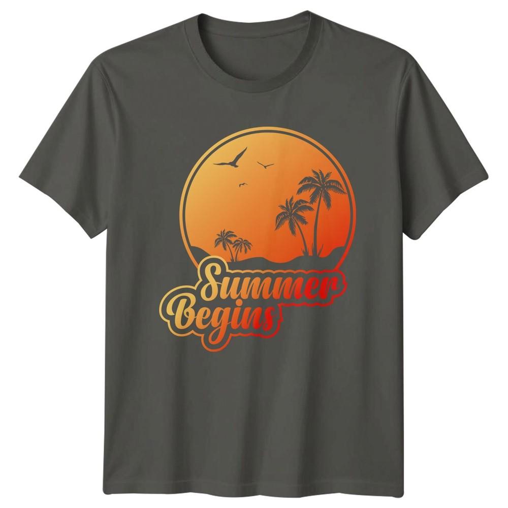 Summer Begins TShirt Beach Vacation Summer Holiday Gift For Him And Her S