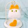 Cute Pull Tail Cat Plush Doll Soft Plush Cat Shaped Cat Keychain Desk Ornament Daily