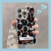 Retro Leopard Print Bracket Bracelet Suitable for Apple 16PRO Mobile Phone Case 15 Tin Foil Pattern 14 Full-inclusive Lens Film X Advanced