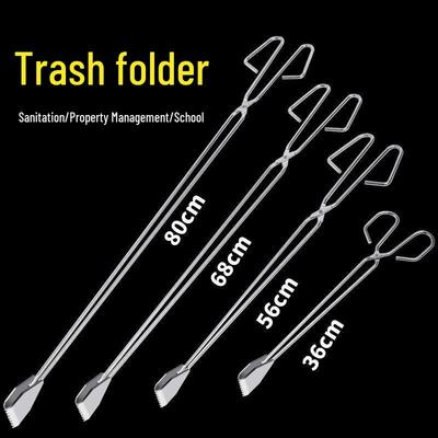Stainless Steel Trash Picker Tongs: Durable Sanitary Grabber Tool