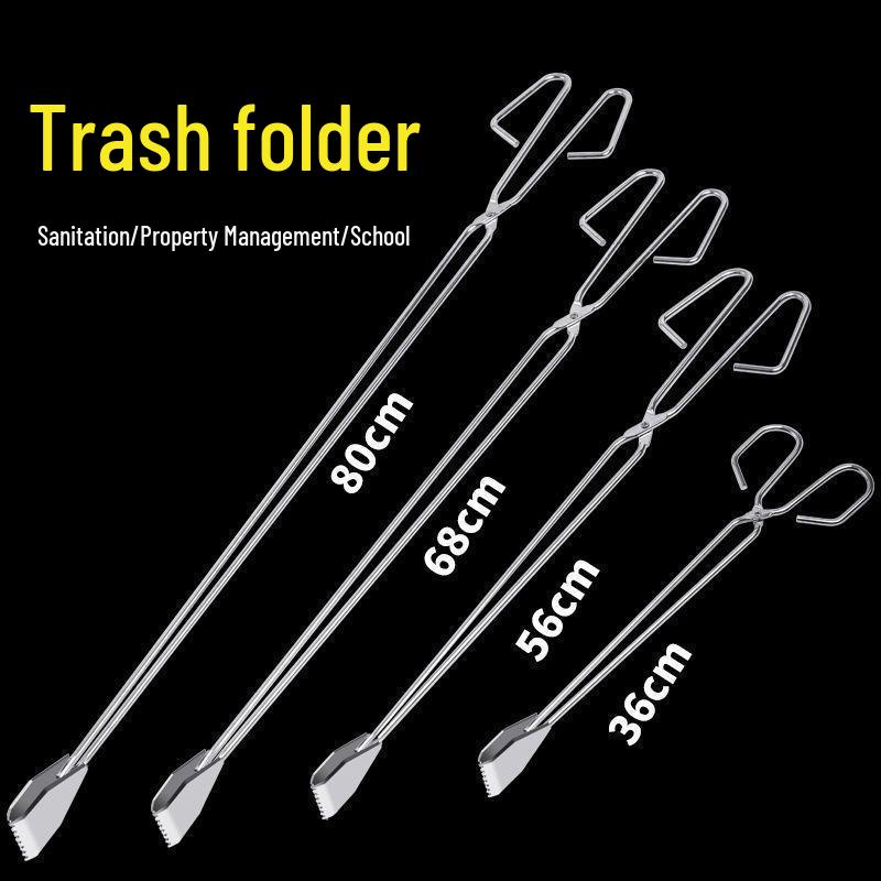 

Stainless Steel Trash Picker Tongs: Durable Sanitary Grabber Tool