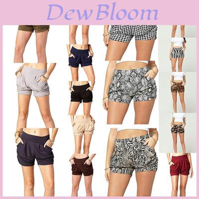 Stylish Women Summer High Waist Casual Shorts Featuring Pleated Design And Soft Material With Pockets