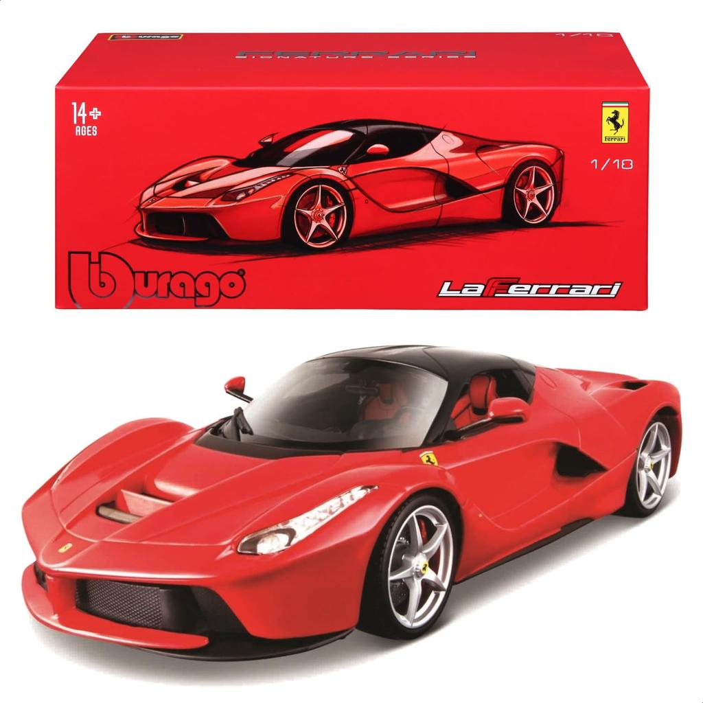 Bburago Seria Signature 1/18 Ferrari LaFerrari Roșu / Mașinuță Model Diecast, Produs Finit 18-16901 RD
