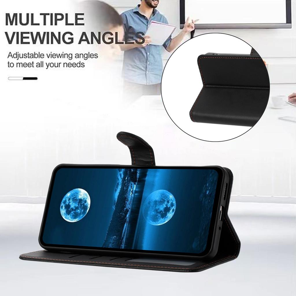 For Samsung Galaxy S24 Ultra Case Stand Leather Wallet Phone Cover with Strap