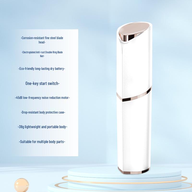 Women's 2-in-1 Electric Eyebrow & Bikini Razor, Portable Lipstick Shaver, Full Body Hair Remover