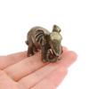 Minature Elephant Tortoise Dog Figurines Tea Pet Table Ornament Decorations Metal Animal Crafts Home Decor Living Room