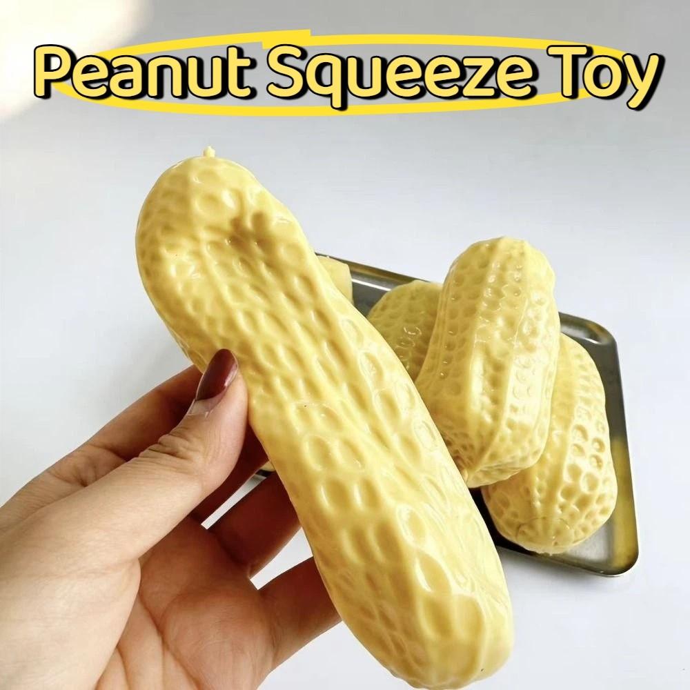 Realistic Peanut Stress Ball Anxiety Relief Non Rebound Fidget Toy Home Decoration