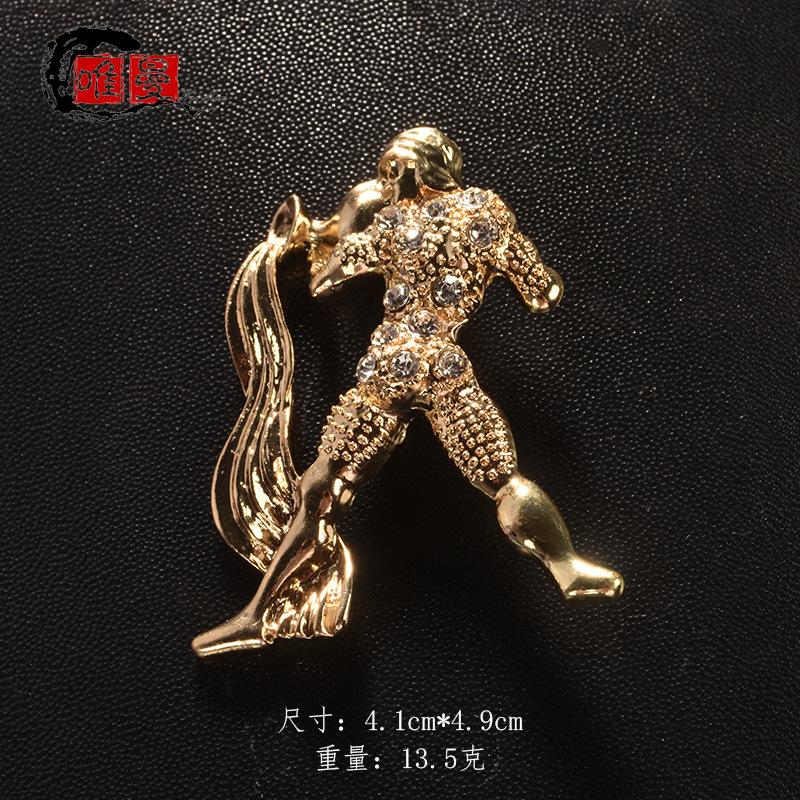 Signs Constellation Brooch Enamel Lapel Pin for Women Men