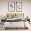 Nightstands with LED Lights 2 pcs Concrete Grey Particleboard