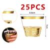 Disposable Cup Plastic Champagne Flutes Gold Silver Clear Plastic Bubble Tea Cup Perfect for Weddings Party Christmas Supplies