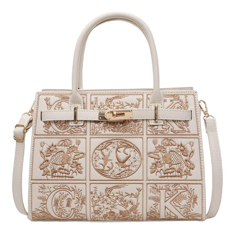 Embroidery Mother Bag New High-end Women's Bag Handbag Messenger Girl