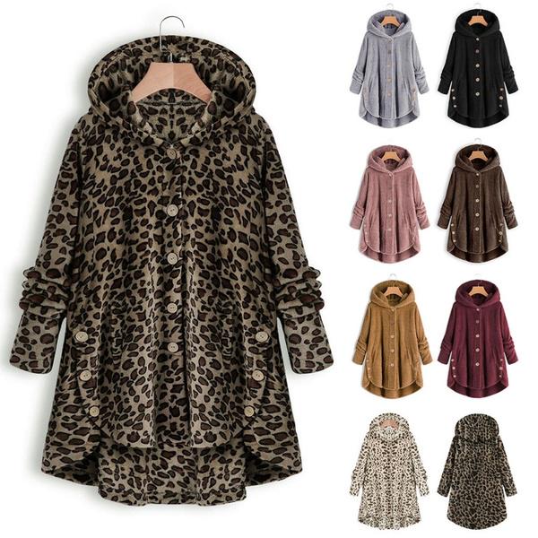 fleece swing coat plus size