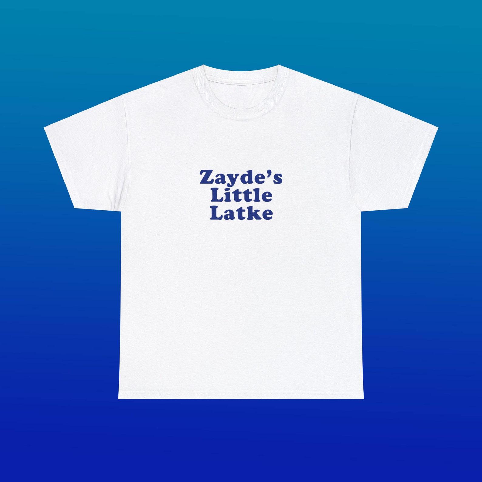 Zayde s Little Latke Unisex Heavy Cotton Tee Jewish Family Funny Cute Hanukkah Yiddish Gift Meatball New York City Little Italy Shirt 3XL