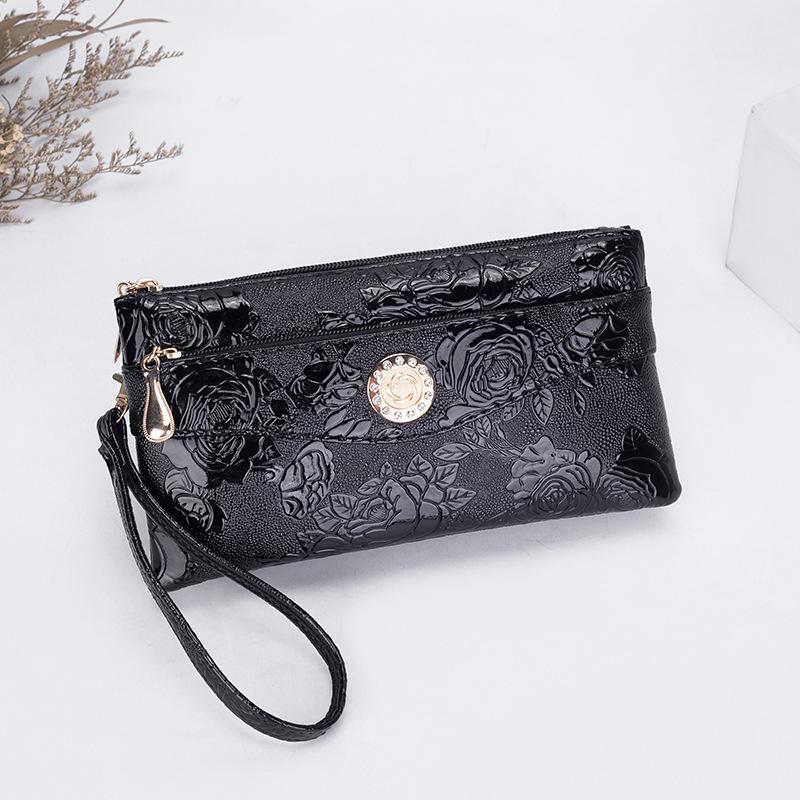 Women's bag single shoulder oblique span fashion embossed clutch bag middle-aged twin source bag