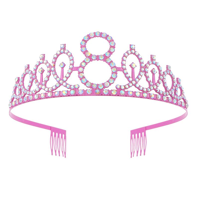 Girls Birthday Party Princesses Crowns Alloys Adjustable  Headbands For Birthday Celebrations