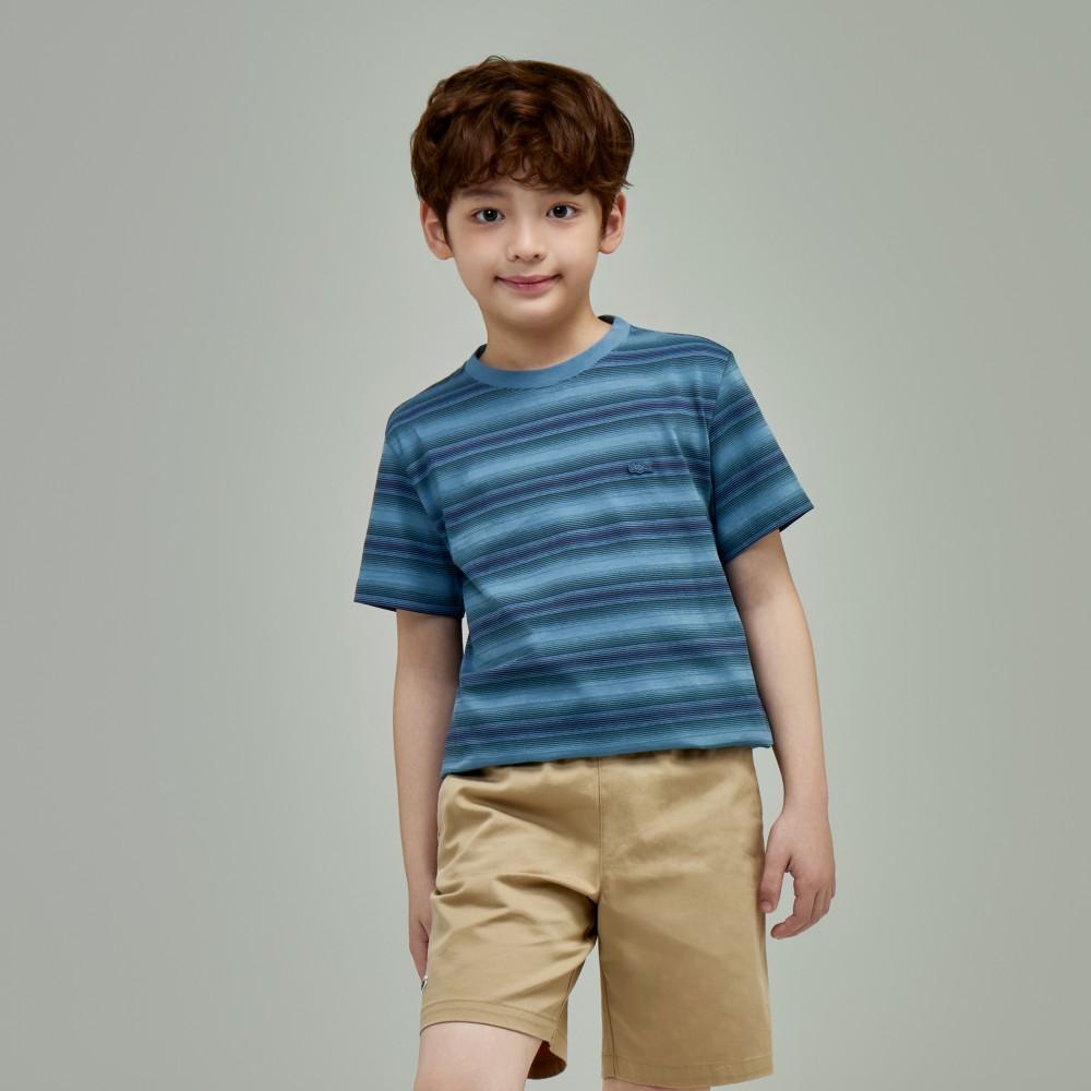 [lacoste] Kids  Gradient Stripe Short-Sleeve T-Shirt TJ2362-55GGAI 08A