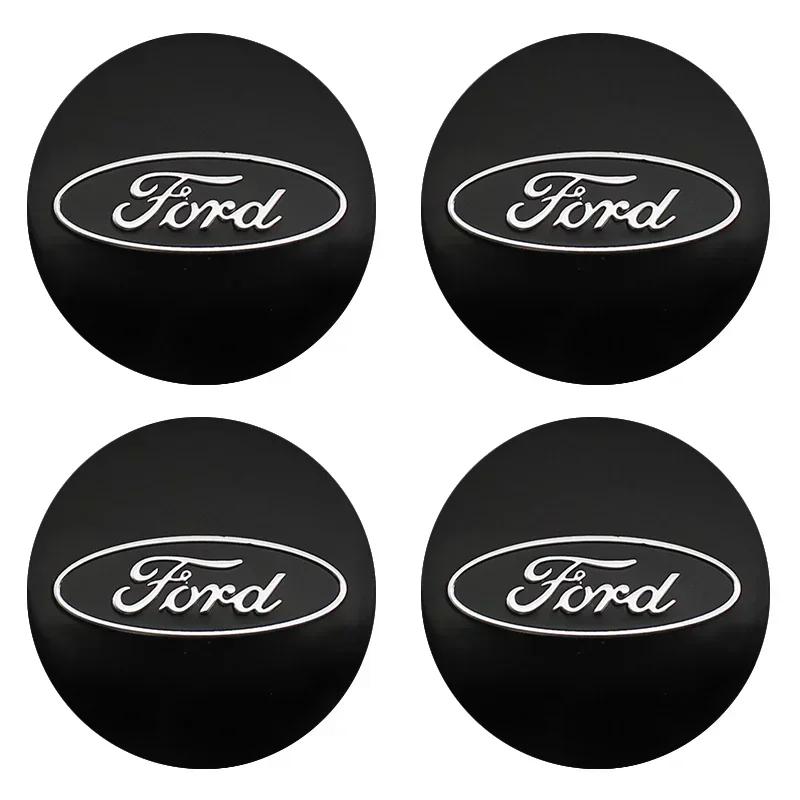 Car Sticker 2026 Ford New 2025 Hot 4PCS 56mm 60mm ABS Wheel Center Caps for Ford Ranger Focus Kuga Mustang MK2 MK3 Hub Cover Bad