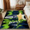 Seahawks Team Spirit Rug Game Carpet, Floor Mat for Bedroom Living Room Entryway Rug, Home Decor Idea Gift for Christmas birthday