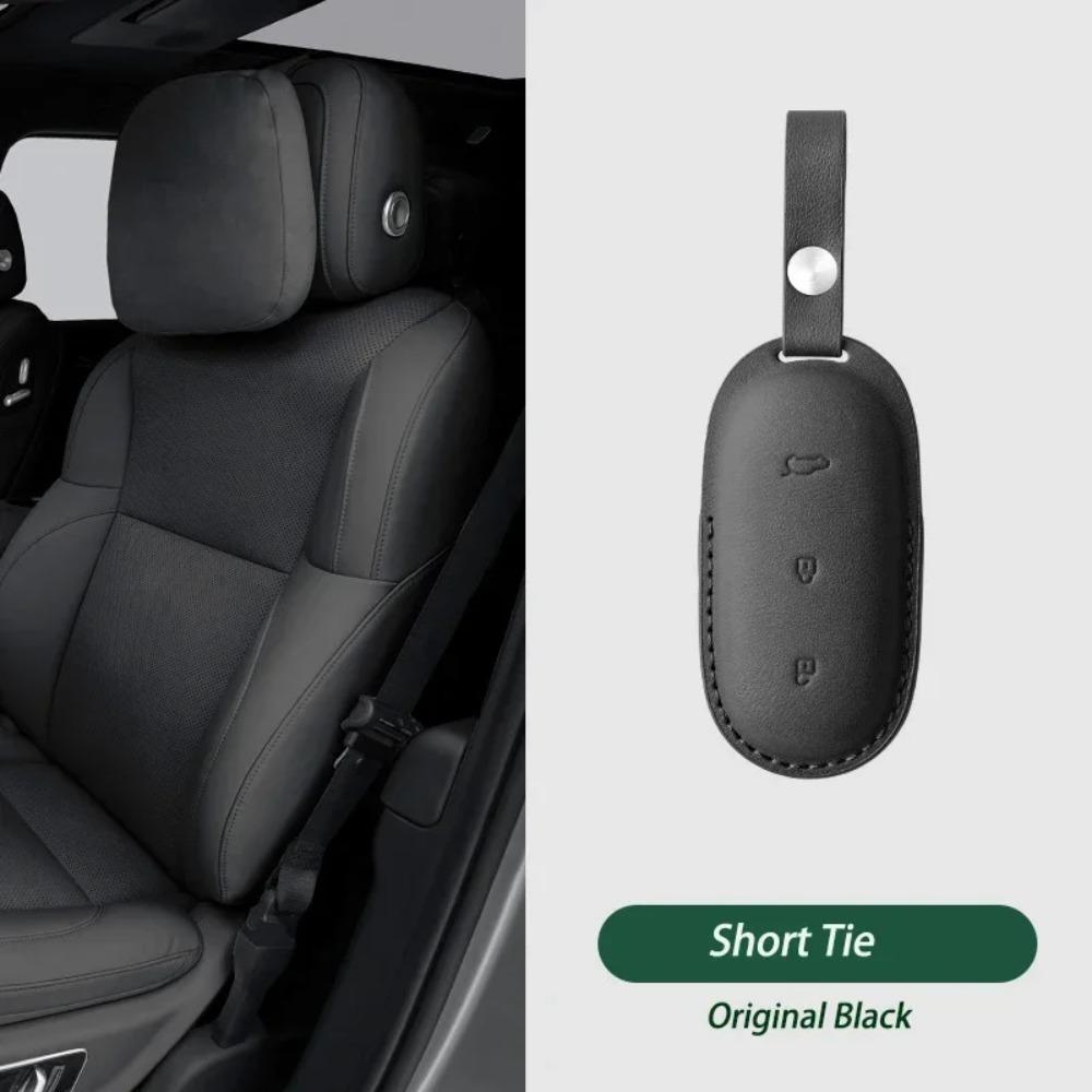 Leather Car Key Case Shell Keychain for Lixiang L9 L8 L7 L6 Key Case Cover for LI Lixiang Leading Ideal L6 L7 L8 L9 2022-2025