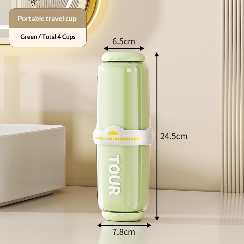 Portable Wash Cup Toothbrush Cup Mouthwash Cup Toothbrush Household Set Tooth Cylinder Toothbrush Toothpaste Storage Box