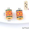 Tang Dynasty sand gold dripping oil beads bucket beads retro accessories bracelet accessories loose beads bead diy jewelry accessories