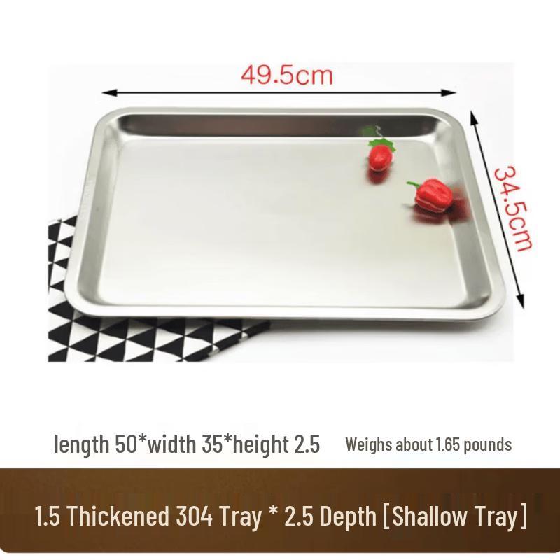 SIEZYOL Commercial 304 Stainless Steel Rectangular Steaming Pan