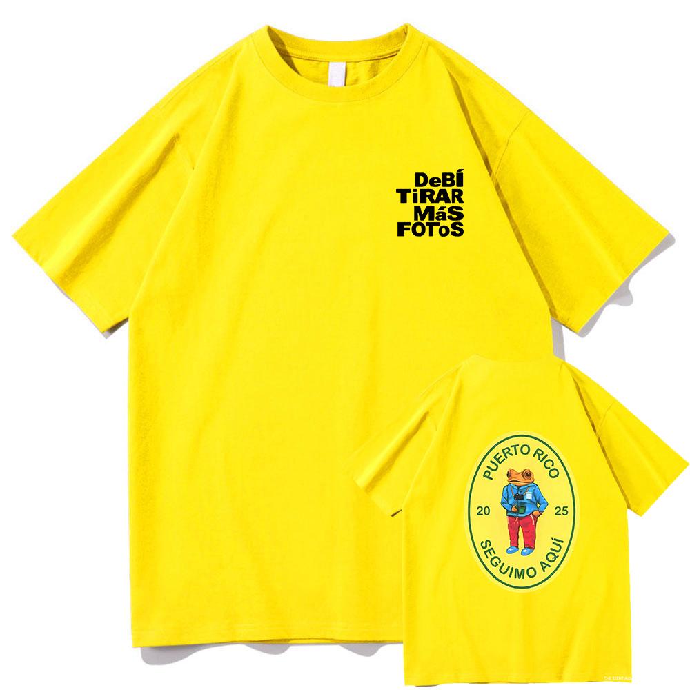 Debi Tirar Mas Fotos This Tshirt 2025 Bad Bunny New Album Men/women Clothing Harajuku Clothes Unisex Cotton Graphic T Shirts Top